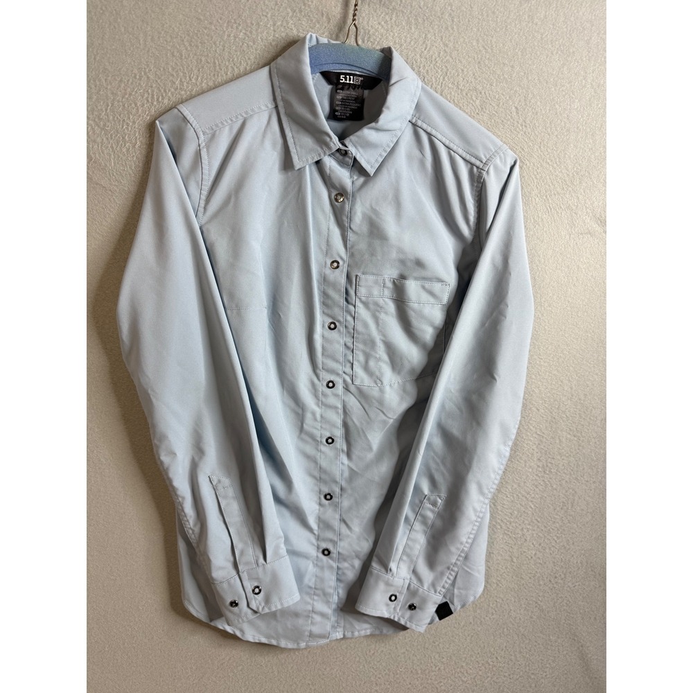 5.11 Tactical Button Up Women's‎ Extra Small Long Sleeve Light Blue